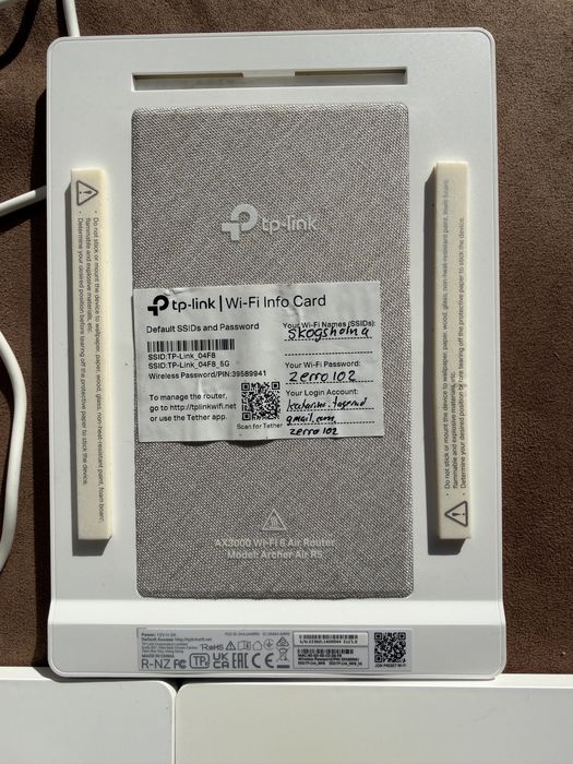 Router Wireless TP-Link Archer Air R5, AX3000, Dual-Band, Wi-Fi 6