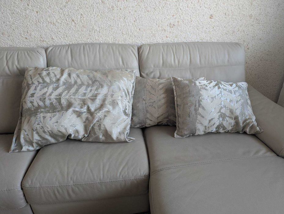 Кожен ъглов диван Стефано (Natuzzi)