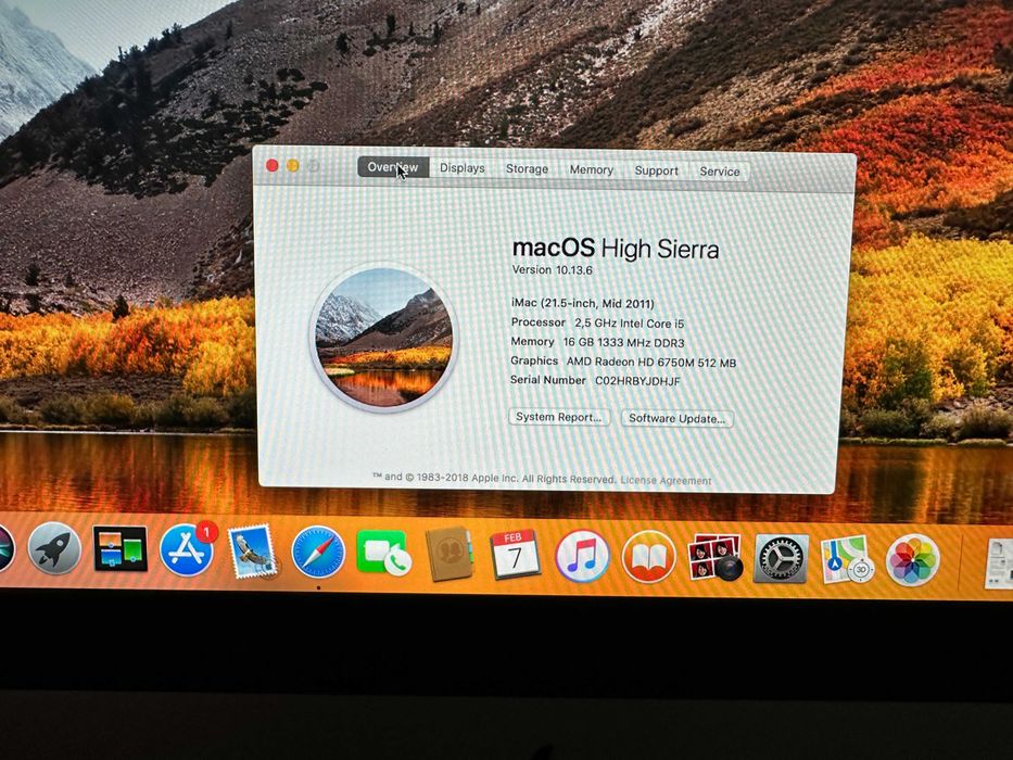 Apple iMac 21.5” (2011) - 1 TB SSD