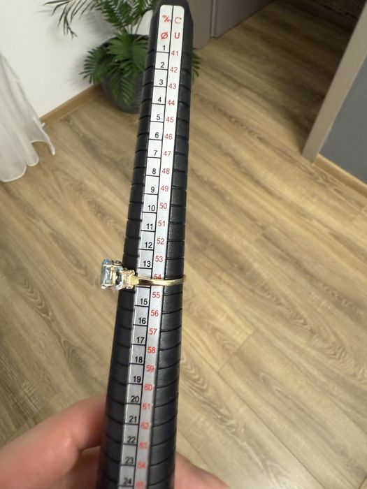 Inel aur galben 14k cu pietre pretioase