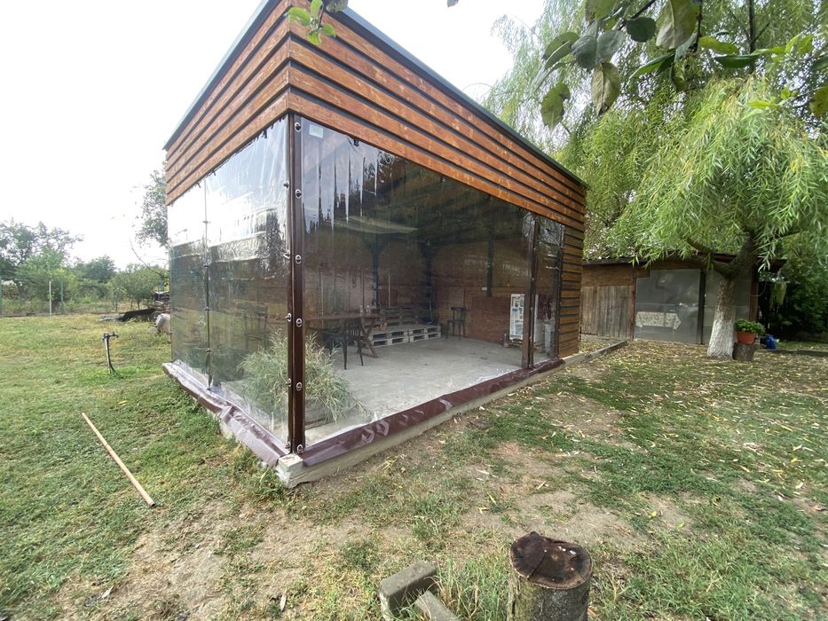 Inchideri terase cu folie PVC Cristal Taiwan 0.8mm