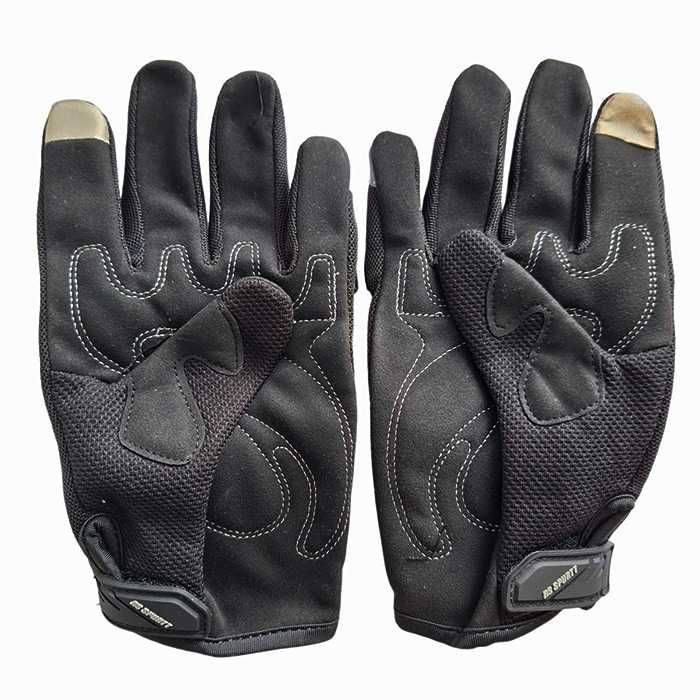 Текстилни Мото Ръкавици с Протектор – Черни