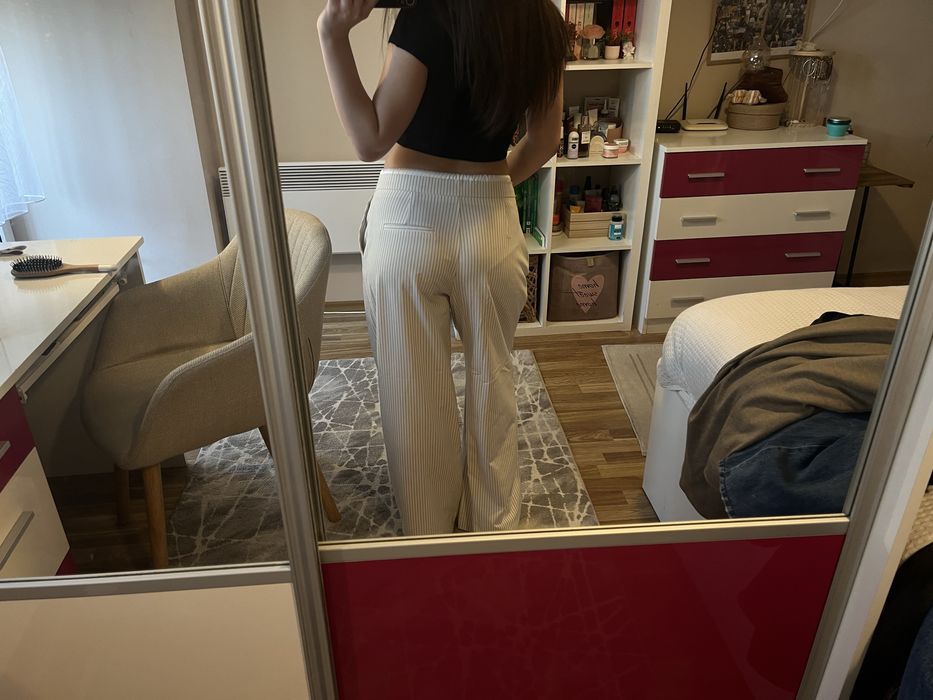 Бял панталон ZARA