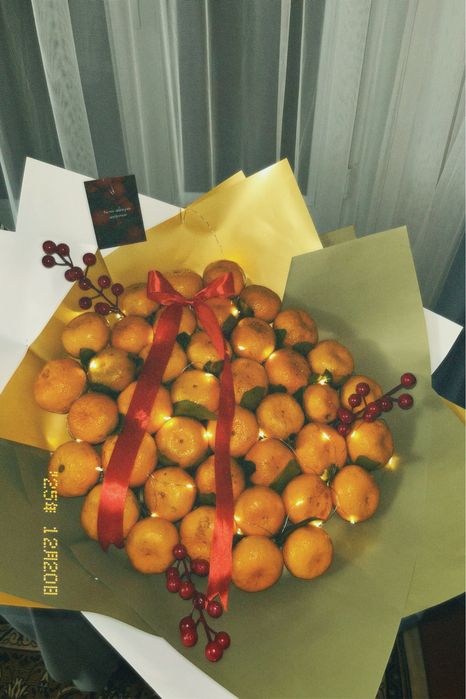 мандариновые букеты