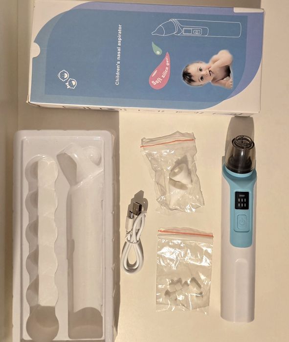 Aspirator naral + lucrușoare pentru bebeluși