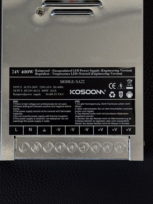 Захранващ блок 24V/400W