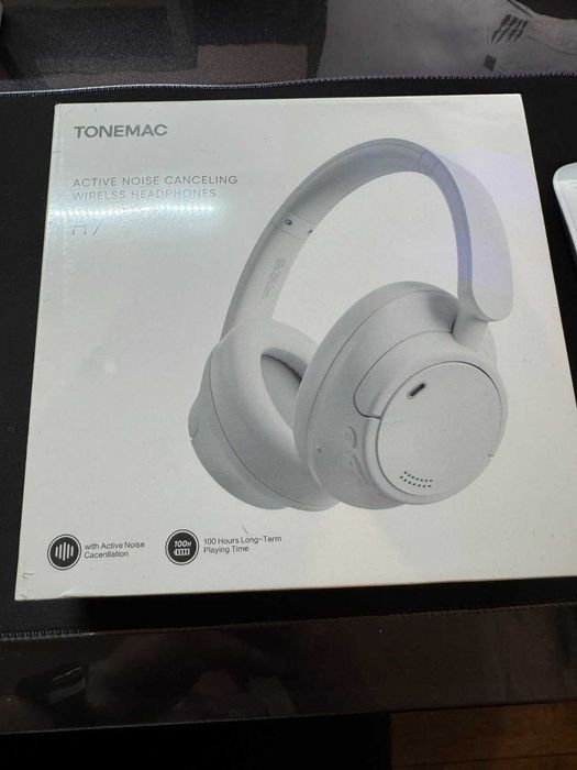 Bluetooth слушалки TONEMAC H7, сгъваеми, Hi-Fi стерео бас, 50 ​​часа