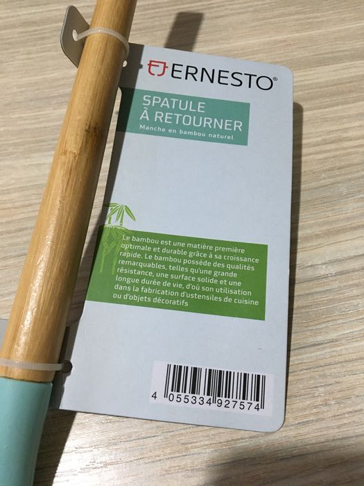 Spatula din bambus si silicon Ernesto