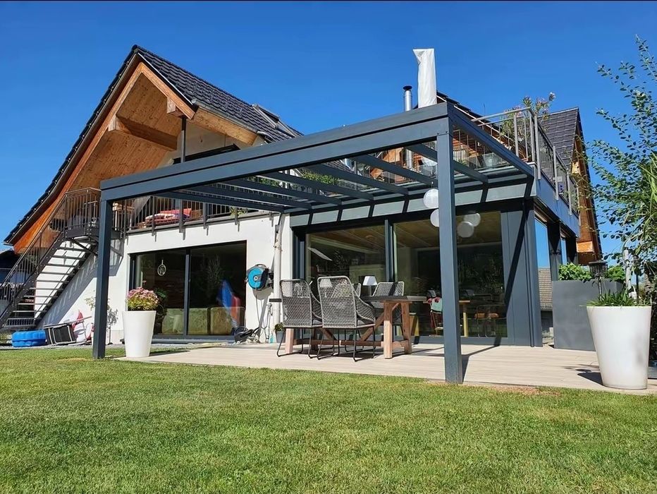 Terasa sticlă aluminiu