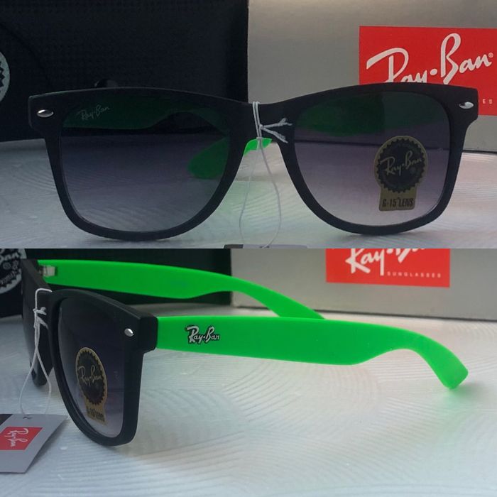 мъжки слънчеви очила сигнално зелени дръжки 2140