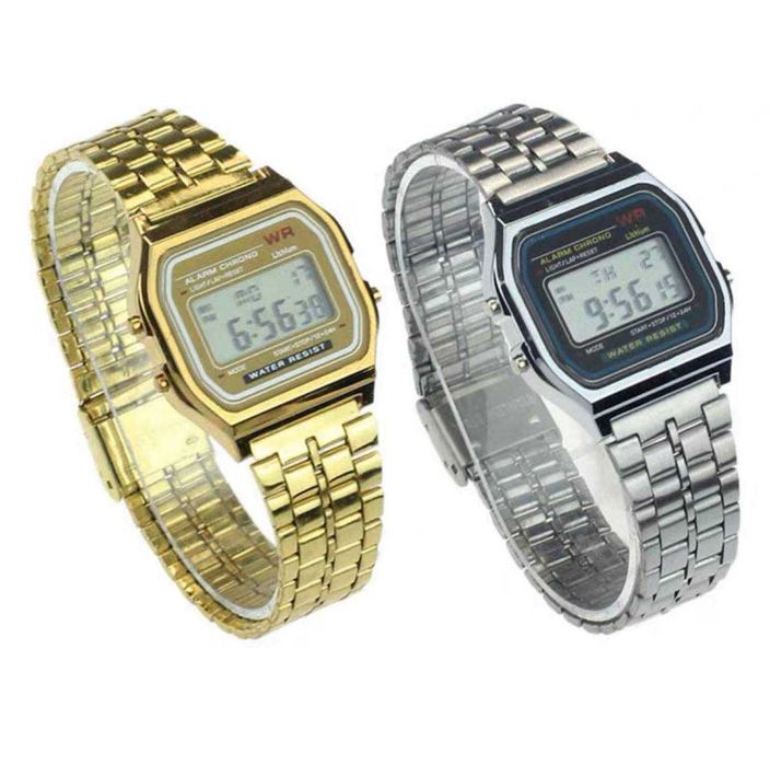 Casio(A158WA-1) soat Silver(кумуш) Gold( Black(qora) Black (Матовый)