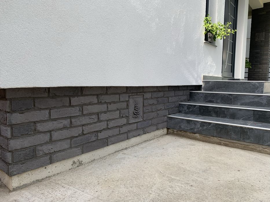 Caramida aparenta decorativa fatada  placi antracit Bucuresti Ilfov