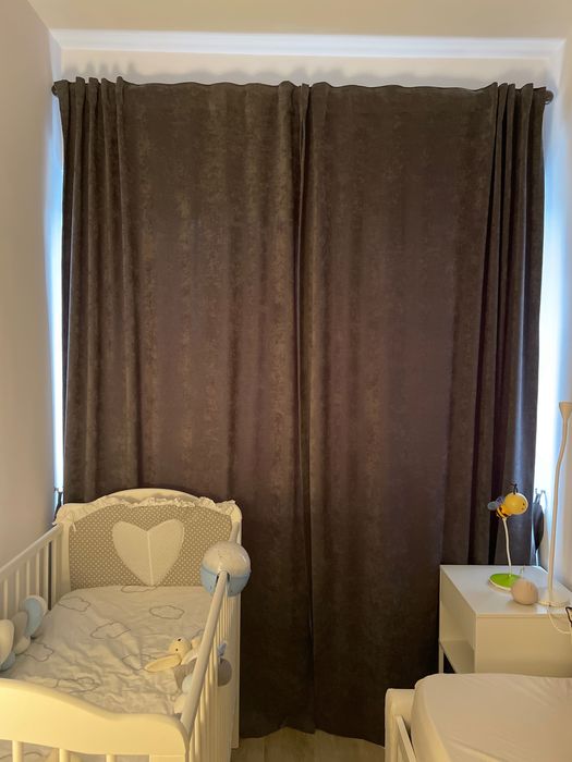 Draperie gri cu galerie inclusă