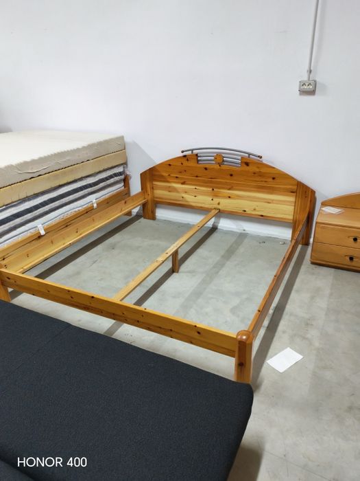 Cadru Pat Matrimonial 180x200 din Lemn Masiv - Mobilier Germania