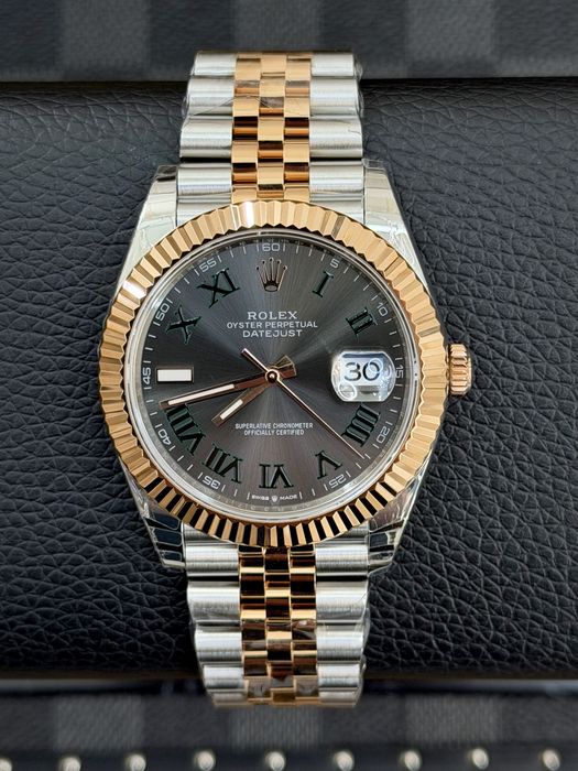 Rolex Date-Just 41mm Wimbledon Rose Gold