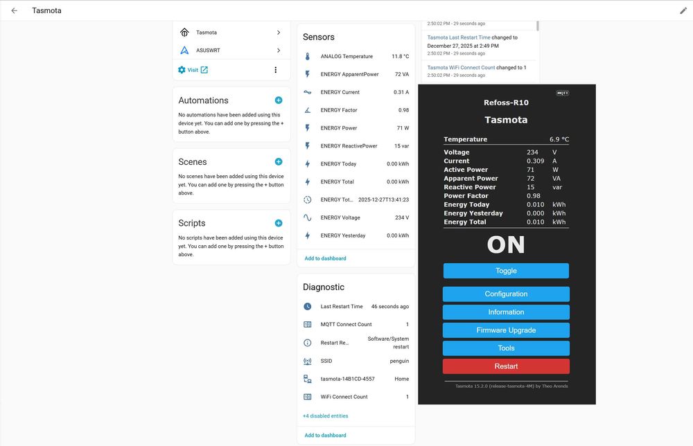 Prize EIGHTREE Tasmota,Refoss,Home Assistant, MQTT, Domoticz, 16A