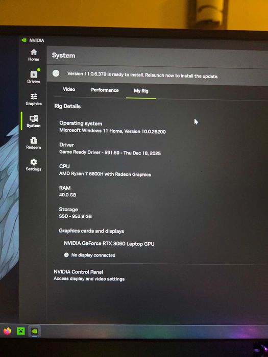 SUS ROG Strix G15 | R7 6800H | RTX 3060 140W | 40GB RAM