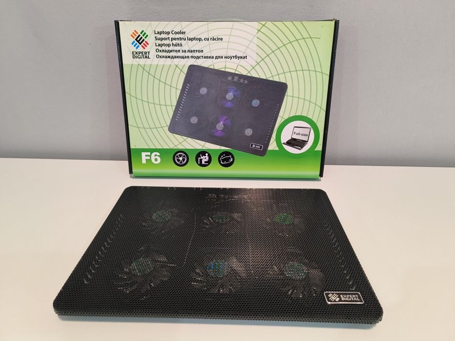 Cooler laptop Expert Digital F6 full-size – NOU, SIGILAT