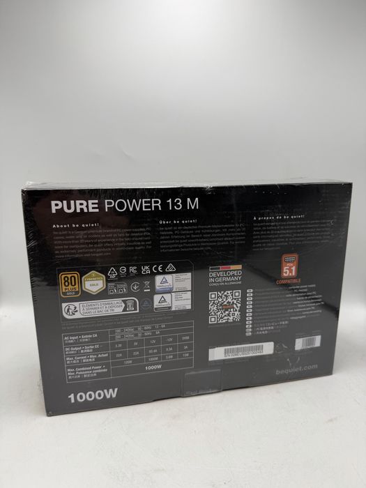 Sursa be quiet! Pure Power 13 M, 80+ Gold, 1000W Sigilata