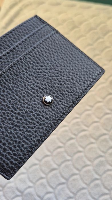 Cardholder Montblanc negru mat