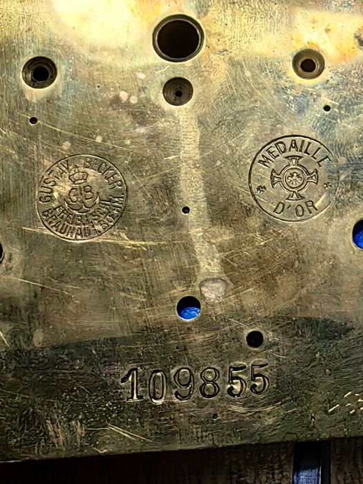 ceas de semineu,nemtesc,G.BECKER,an 1875,revizuit.