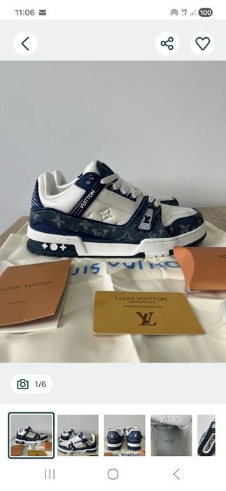 Lv trainer alb negru sau alb albastru premium verificare colet lichida
