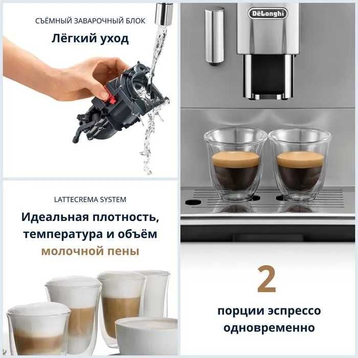 Кофемашина De'Longhi ETAM29.660.SB Autentica с капучинатором