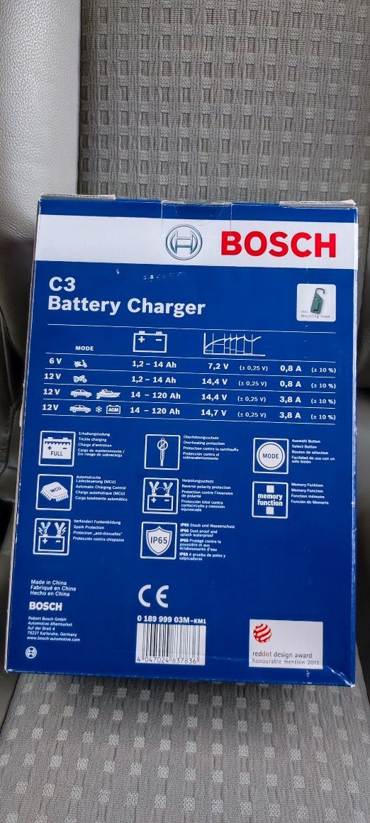 Car battery charger BOSCH C3 6/12V - Импас 56