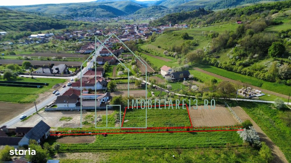 Teren intravilan 1044 mp la intrare in Sebesel Alba DN67C Transalpina