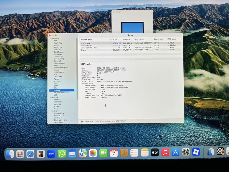 Apple iMac 21,5" 4k, GPU Radeon Pro 560, 4GB, 1TB SSD, USB-C, Thunderbolt