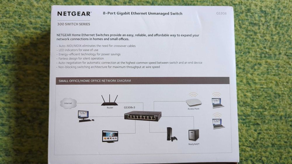 Switch Netgear GS308v3 Unmanaged 8 porturi gigabit