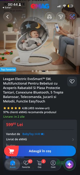 Balansoar electric nou evosmart