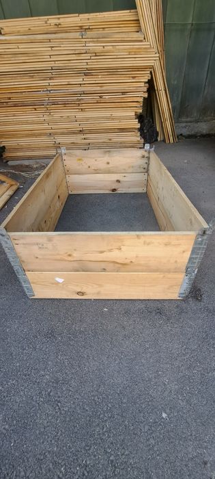 Грядки, Палетные каркассы, борта