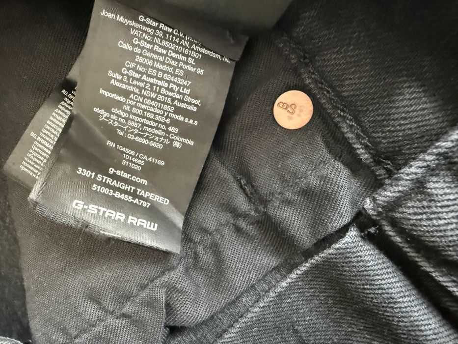 G-Star Raw 3301 Straight ОРИГИНАЛНИ мъжки дънки - 30/31