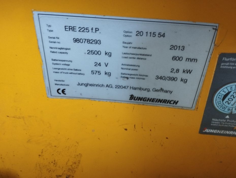 Liza electrica jungheinrich ere 225