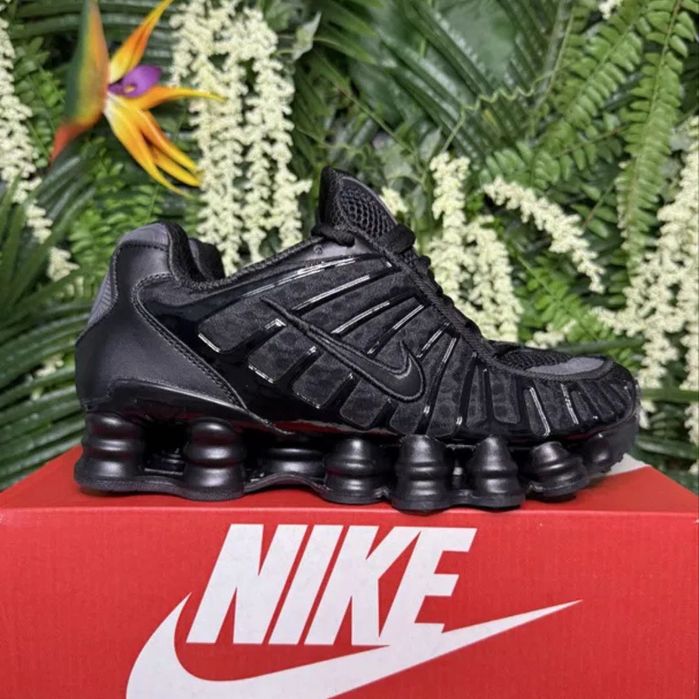 !НОВИ! Nike Shox TL | Triple Black | + КУТИЯ