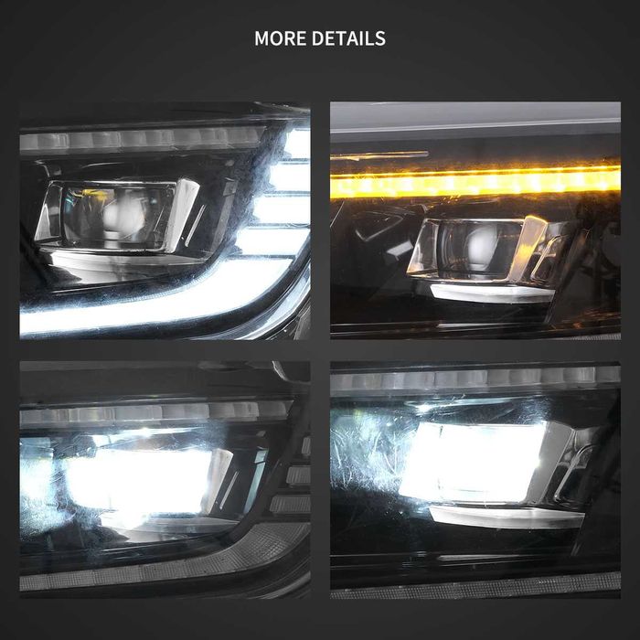 Комплект LED фарове с динамични мигачи за Chevrolet Camaro 2016 - 2018