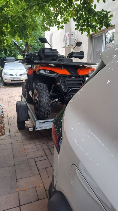 Remorcă ATV basculabilă 2,4x1.25m util