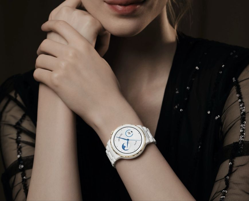 НОВ!!! Дамски смарт часовник Huawei Watch GT3 PRO, 43 mm, Ceramic