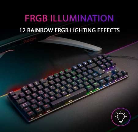 Механична клавиатура Mars Gaming MK80, геймърска