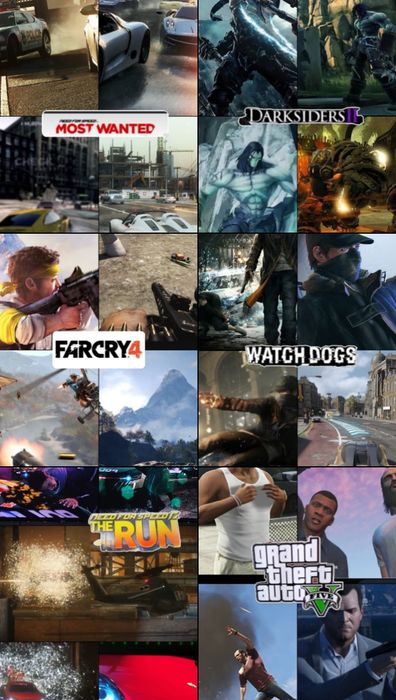 PlayStation 3 slim с 12 дисками  и двумя контроллерами.