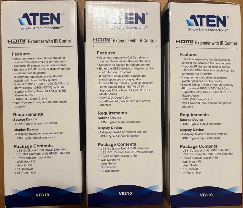 Extender HDMI prin Cablu RJ 45 CAT 5E 40m, ATEN VE810