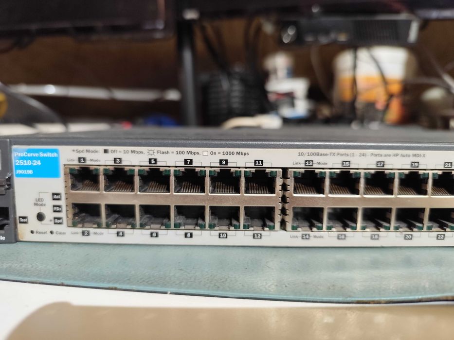 Switch HP Procurve 26p 2510-24 J9019B cu management