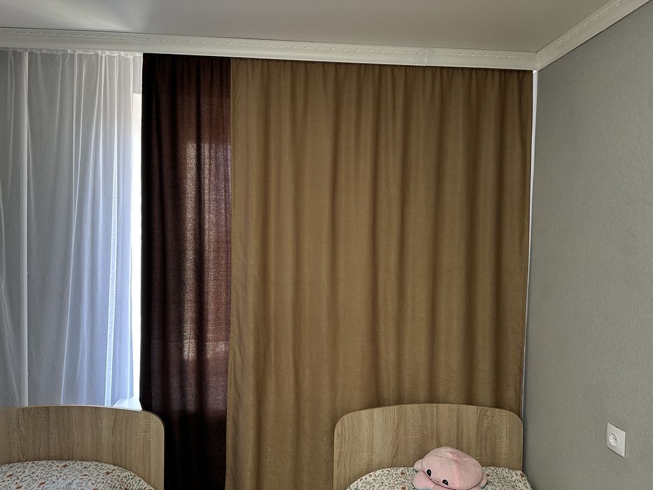 Шторы + тюль. Цена 5000 тг