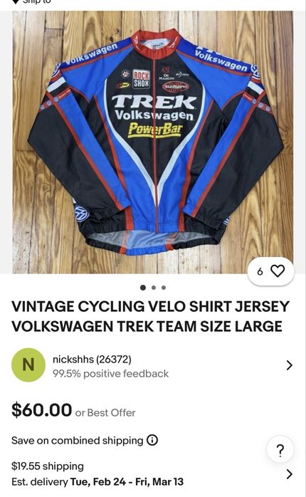 Мъжко VOLKSWAGEN Trek Team Jersey. Размер М