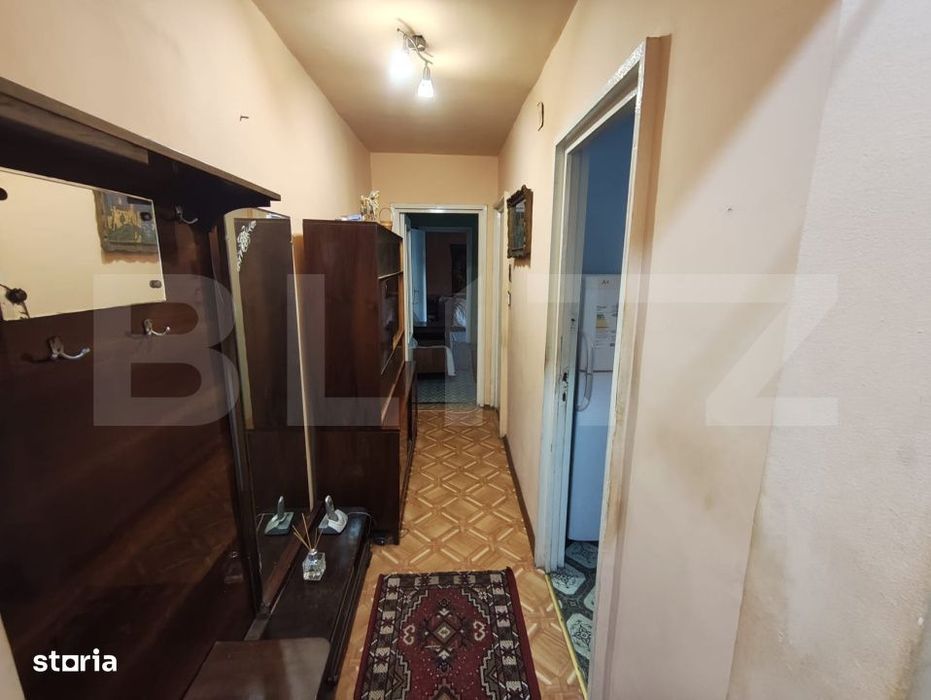 Apartament 3 camere la etajul 1 renovabil in Nufarul
