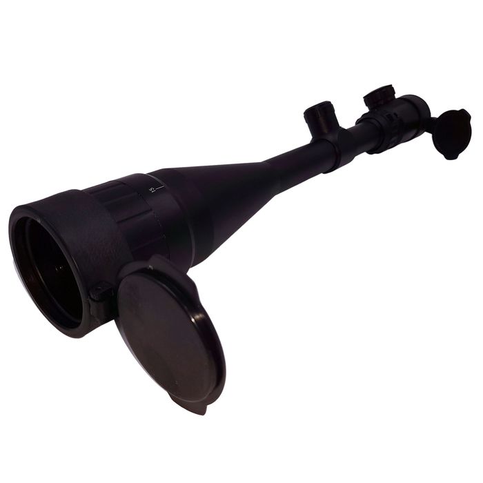 Luneta Airsoft IdeallStore®, 6-24X50, tinta cu fascicul LED, metalic