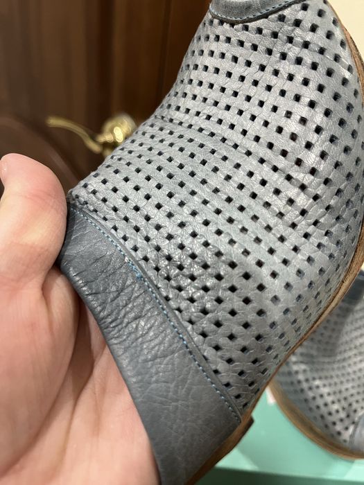 Сабо из натуральной кожи