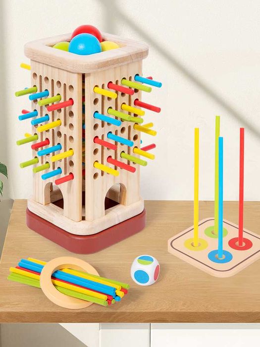 Образователна игра – дървена стратегическа игра с пръчици