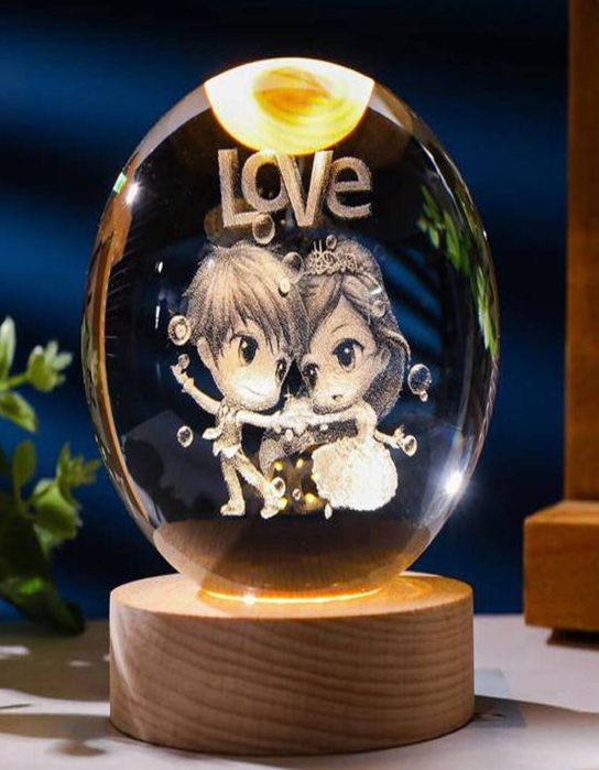 Хрустальный шар ночник